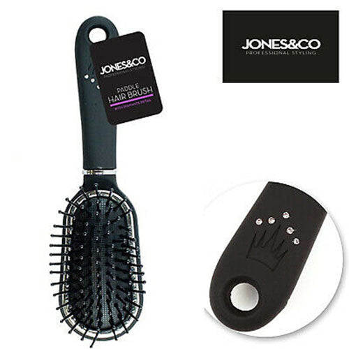 Professional Salon Hairbrush Comb Styling Paddle Oval Diamante Cushion Massage Professional Salon Hairbrush Comb Styling Paddle Oval Diamante Cushion Massage
